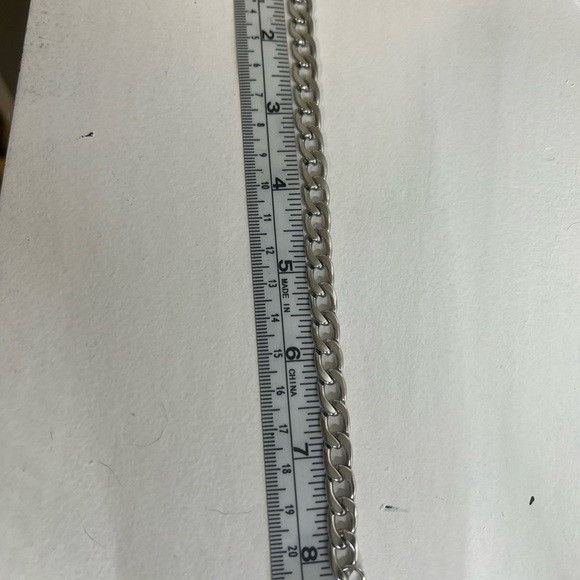 Stainless Steel Men's silver Bracelet, Fashion Hip Hop Cuban Link NWT - Picture 7 of 7